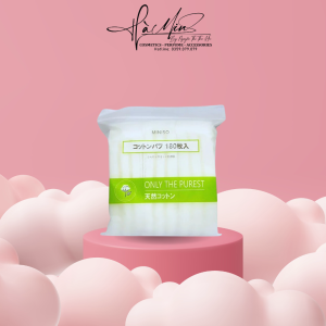 Bông Tẩy Trang Miniso Túi Zip 180 Miếng - Mềm Mịn - Tiết Kiệm