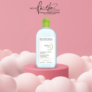 NUOC TAY TRANG BIODERMA CREALINE H2O NAP NHAN NAP NHAN XANH DANH CHO DA DAU- MUN 500ML