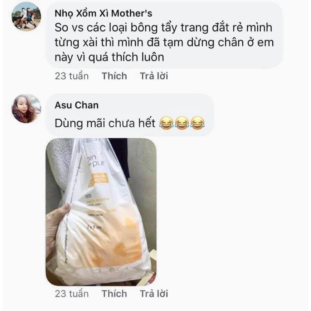 600 Miếng Bông Tẩy Trang Pháp Tetra Medical