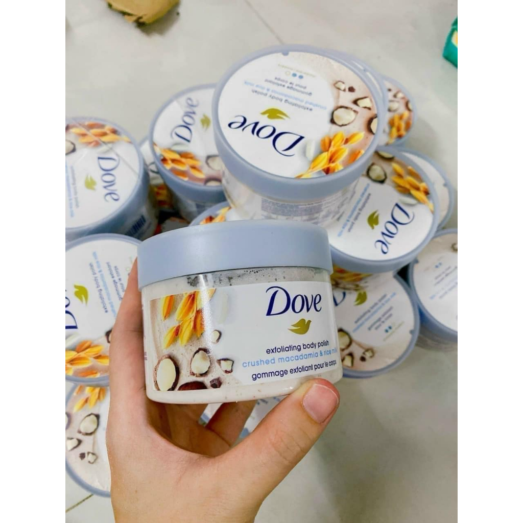 - BAN DUC - MY - TAY DA CHET TOAN THAN DOVE CHAM SOC DA DUONG TRANG CAP AM EXFOLIATING BODY POLISH