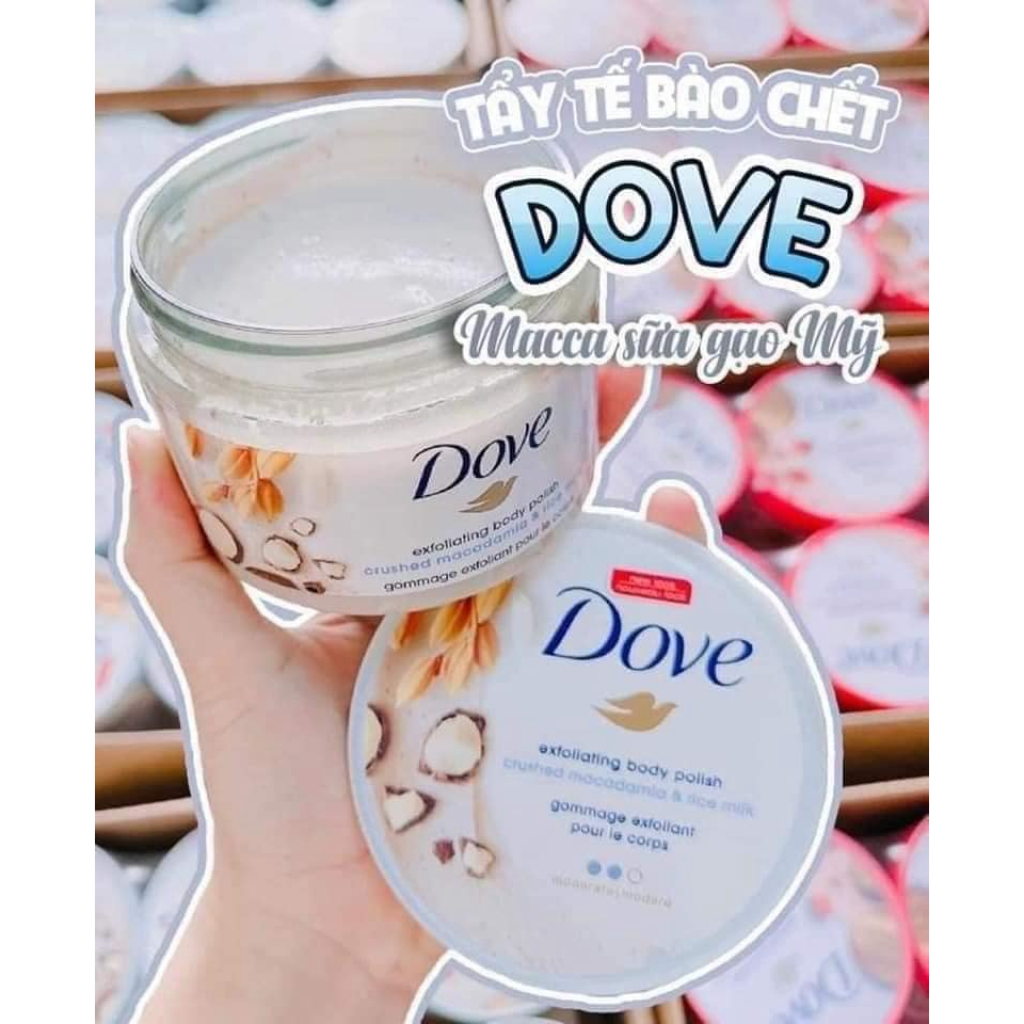 - BAN DUC - MY - TAY DA CHET TOAN THAN DOVE CHAM SOC DA DUONG TRANG CAP AM EXFOLIATING BODY POLISH