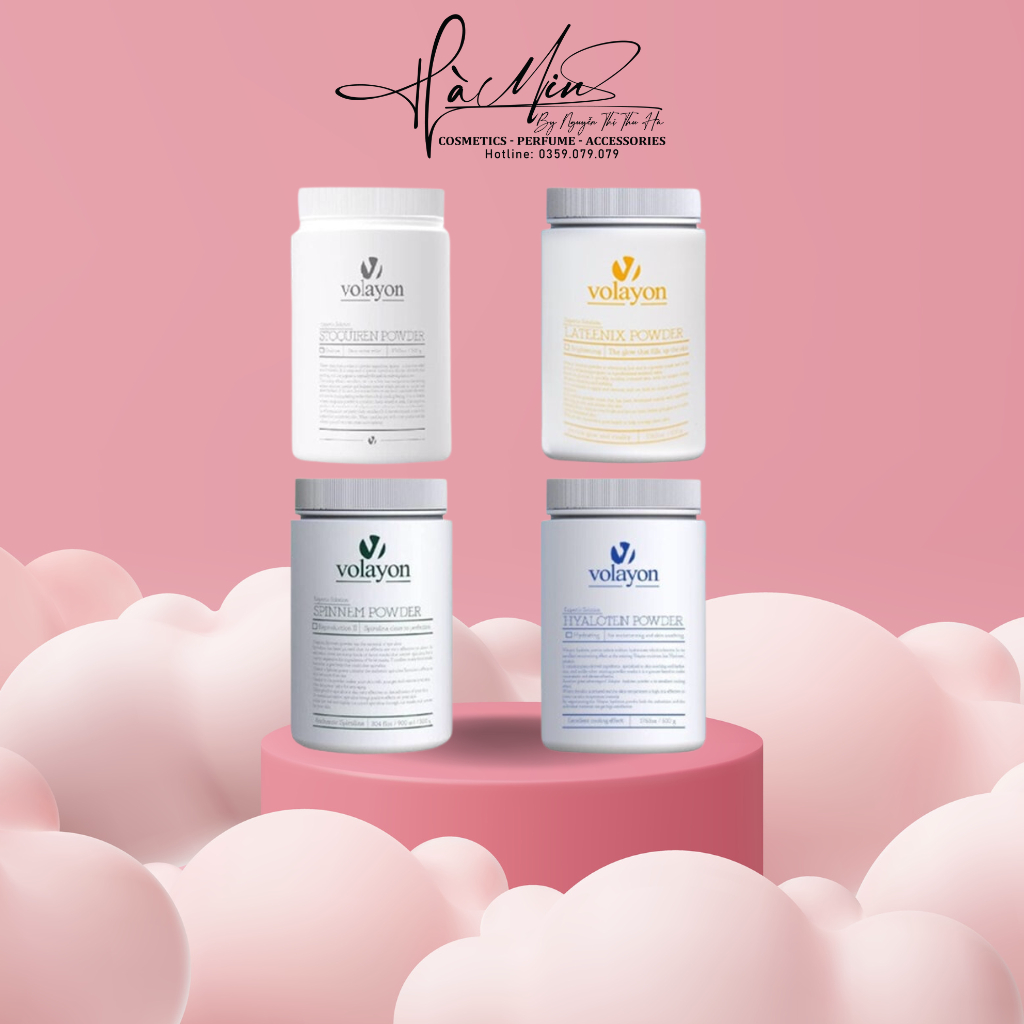 Bộ Bốn Mặt Nạ Tảo Xoắn & Mặt Nạ Hyaloten Volayon Fullsize 500g- Hamincosmetic