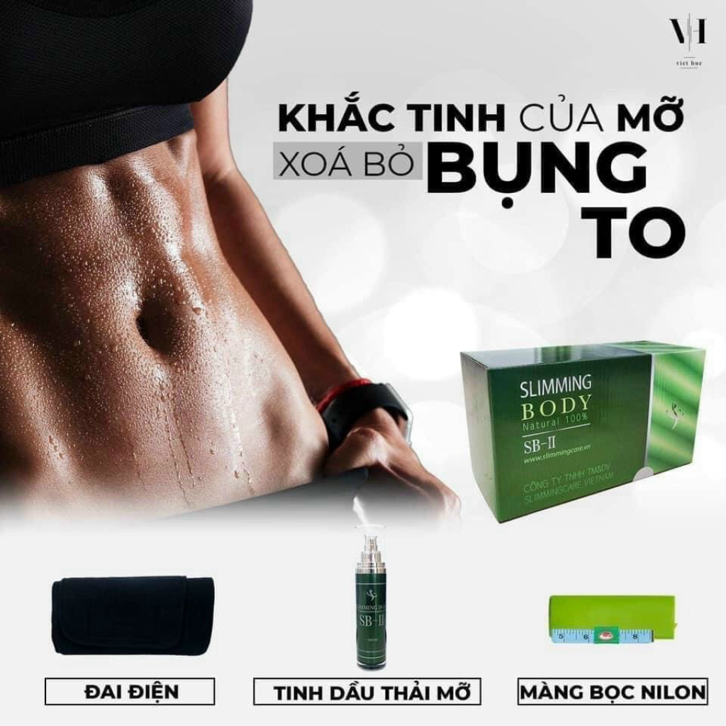 Bộ Quấn Nóng Thãi Mỡ Slimming Body SB-2- Đánh Bay Mỡ Thừa, Bụng, Bắp Tay , Đùi [ Hàng Chính Hãng ]