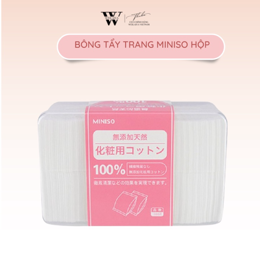 BONG TAY TRANG 1000 MIENG MINISO MONG BONG DAP TONER HIEU QUA - HAMINCOSMETIC