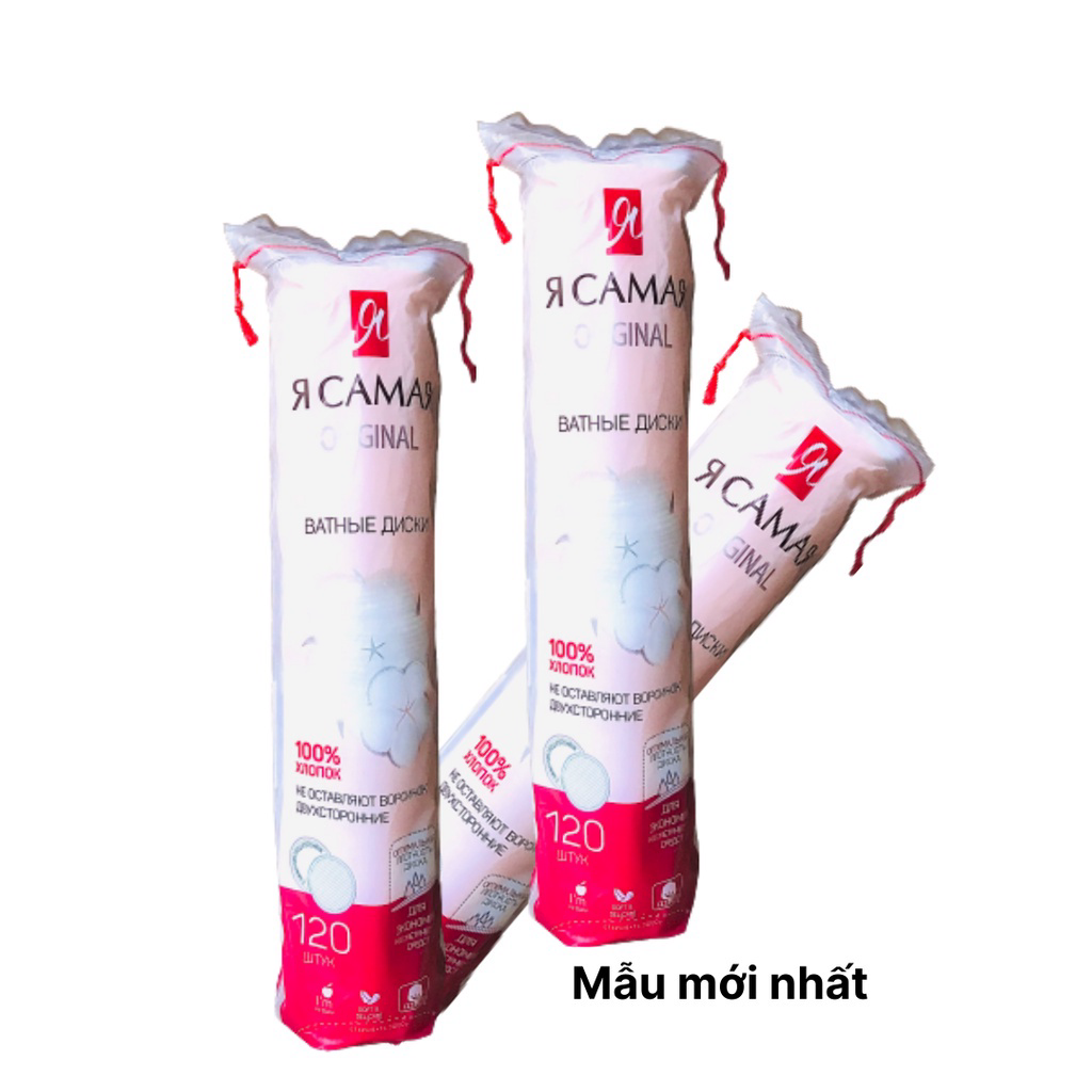 Bông Tẩy Trang Cao Cấp Ya Samaya RCAMAR Cotton Pads - Tôi là nhất (120 miếng - Nga)