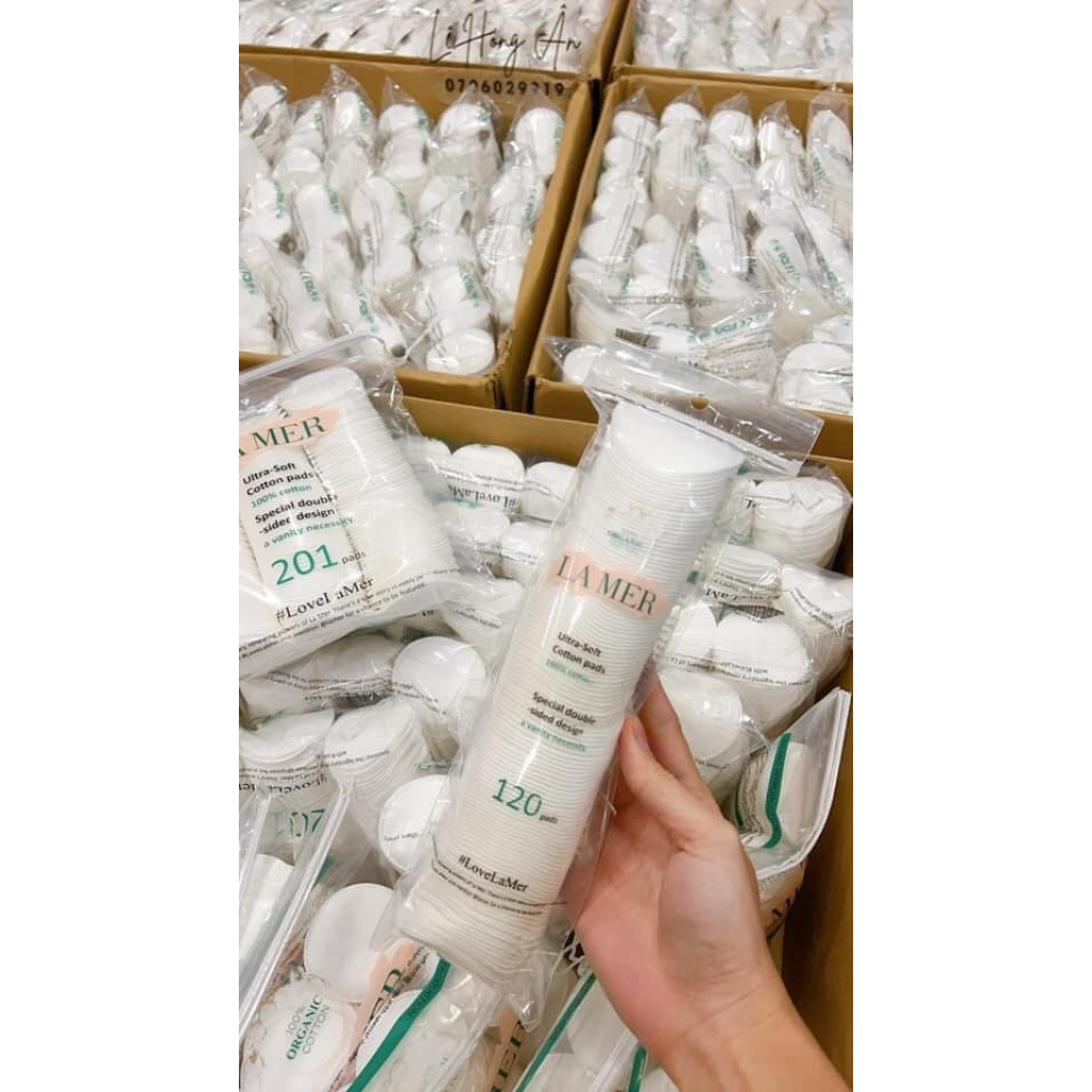 Bông Tẩy Trang Lamer Cotton Tự Nhiên 120 Miếng - 201 miếng
