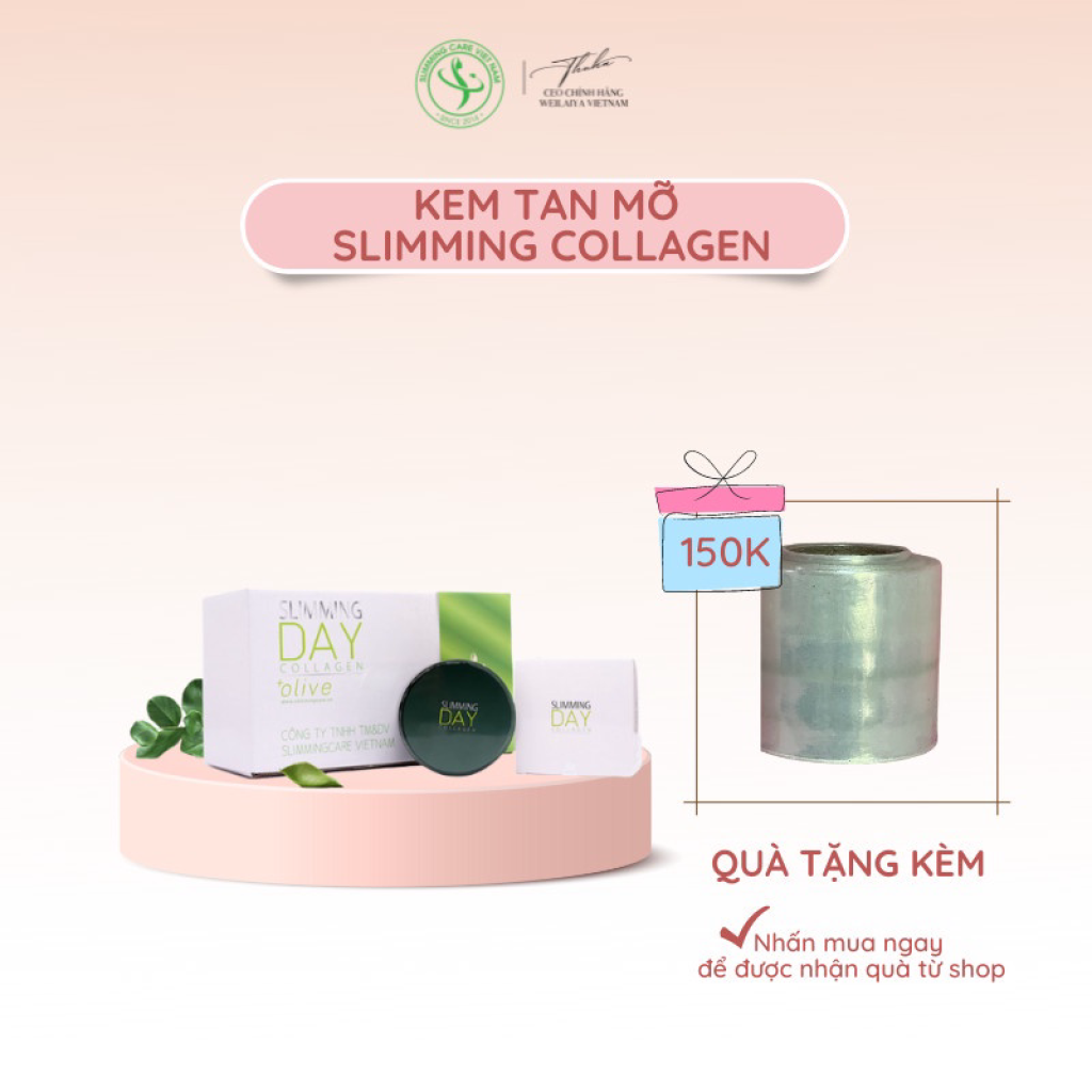[ Chính Hãng ] Kem Tan Mỡ Bụng Collagen Olive Sliming Day Thế Hệ Mới An Toàn Cho Mẹ Sau Sinh Cho Con Bú (Sẵn SLL)