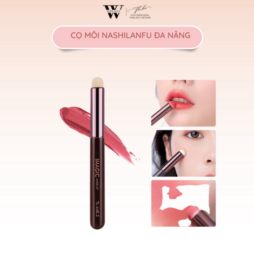 Cọ Trang Điểm IMAGIC Đầu  Tròn Nhỏ Gọn Đa Năng Tiện Dụng