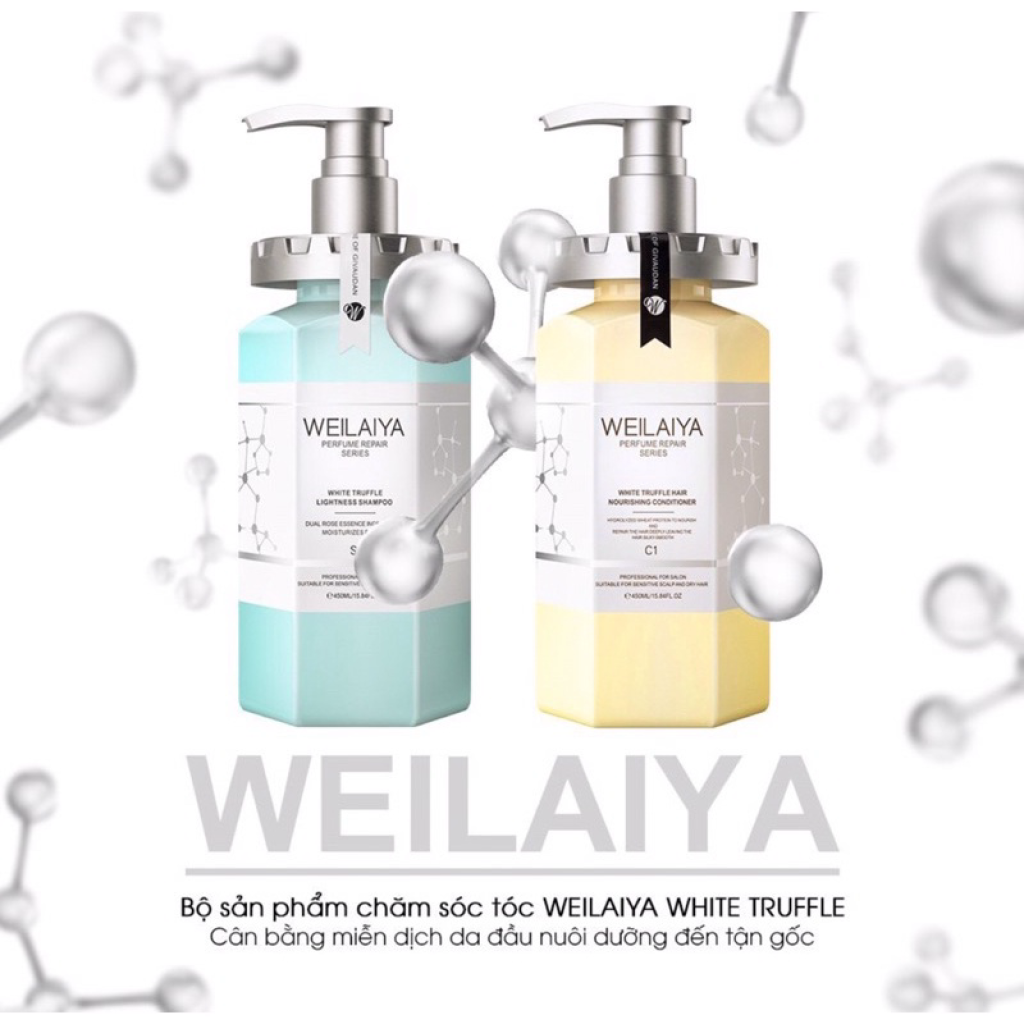 COMBO Cặp Gội Xả Phục Hồi + Dầu Gội Gừng Weilaiya Dành Cho Da Đầu Tóc Bết, Dầu, Hư Tổn, Nhuộm [ Chính Hãng]