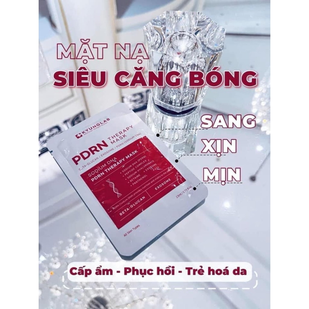 Combo Nạ Pdrn Kyunglab Mask Dưỡng Da Căng Bóng Mềm Mịn Trẻ hoá Da 10m