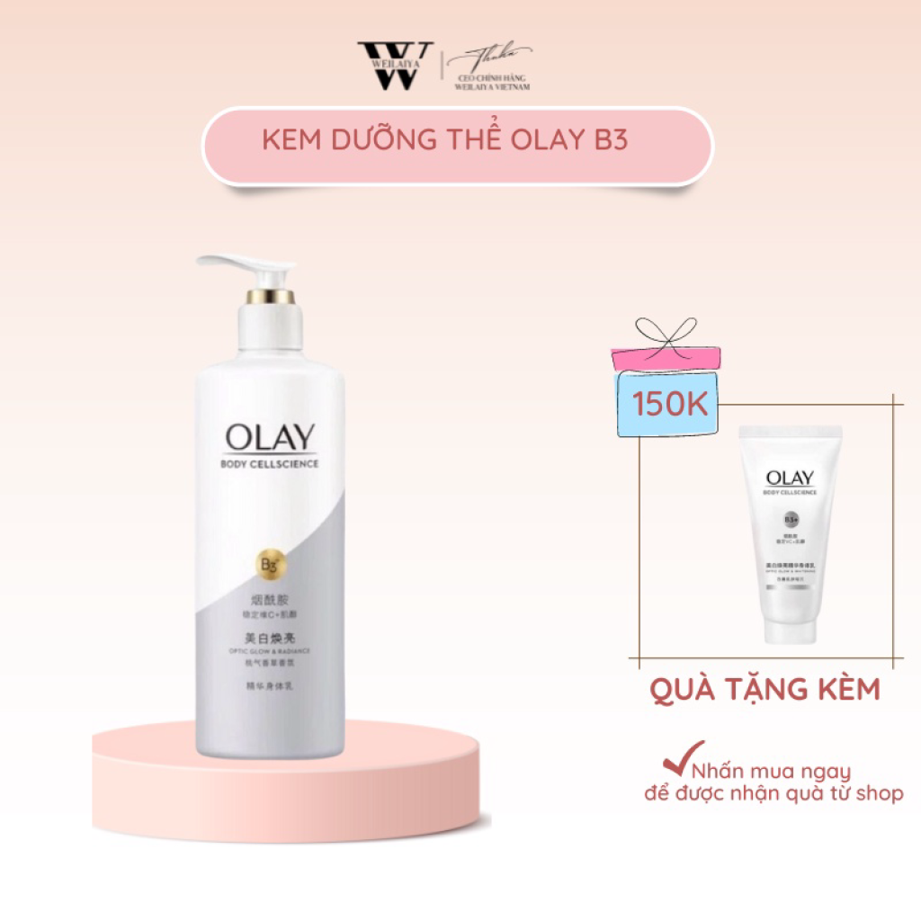 Dưỡng Thể Olay B3 Trắng Da Chống Lão Hoá Retinol Body Cellscience 250ml
