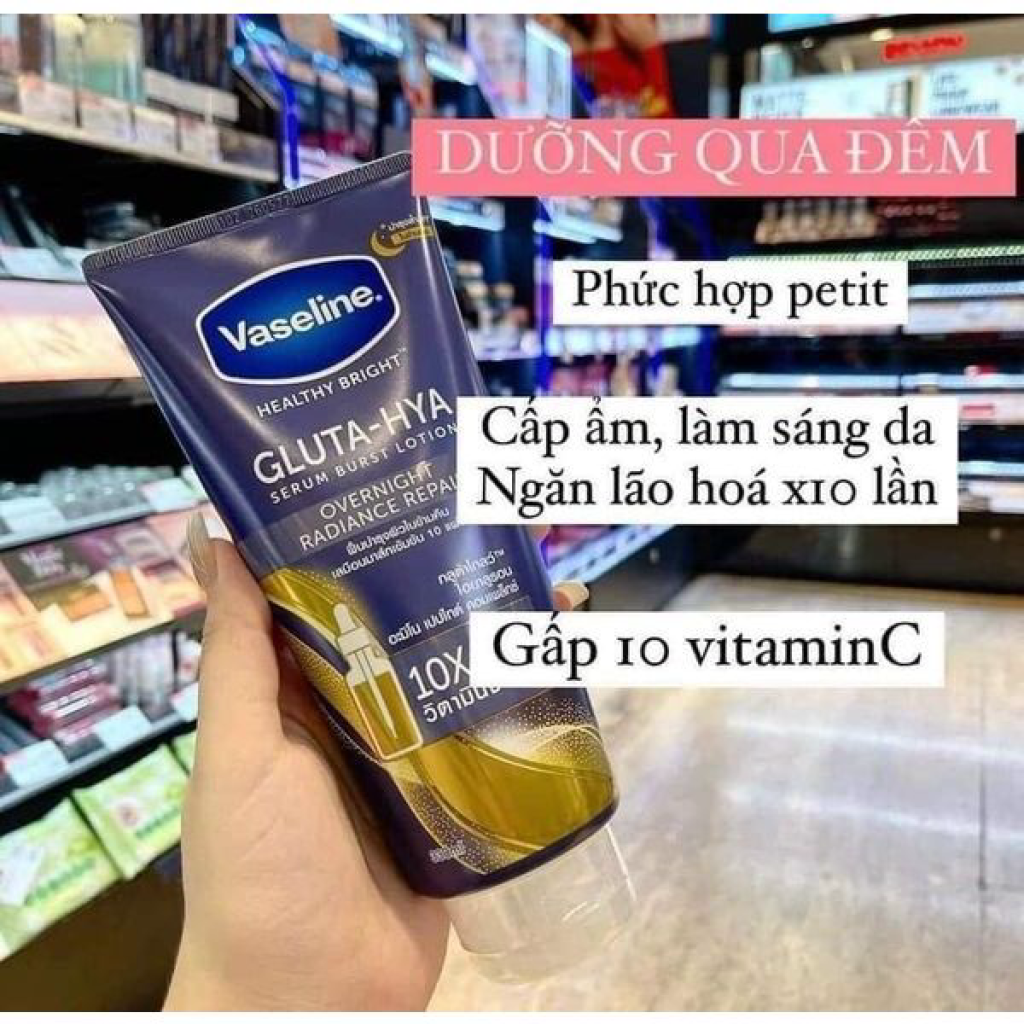 Dưỡng Thể Vaseline 10X Serum Glutahya 330ml Màu Mới Nhất Thái Lan 