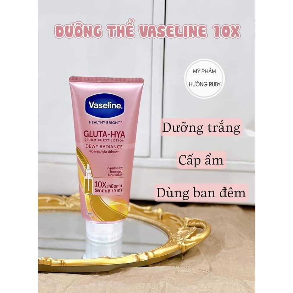 Dưỡng Thể Vaseline 10X Serum Glutahya 330ml Màu Mới Nhất Thái Lan 