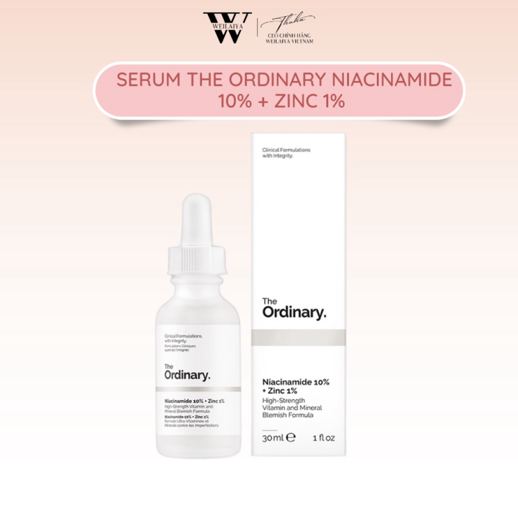 TINH CHAT THE ORDINARY NIACINAMIDE 10- - ZINC 1- - GIAM MUN THAM