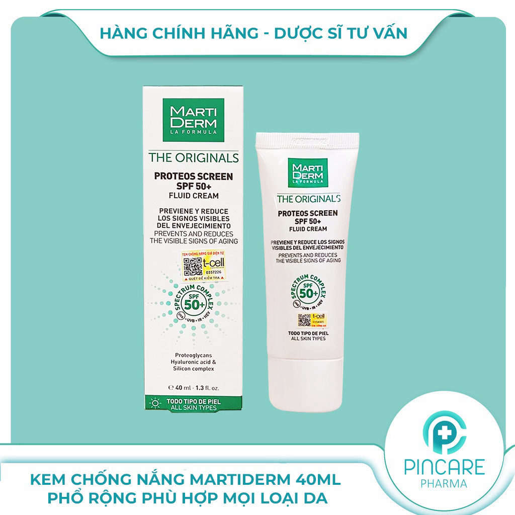 KEM CHONG NANG MARTIDERM THE ORIGINALS PROTEOS SCREEN SPF50- CHONG LAO HOA