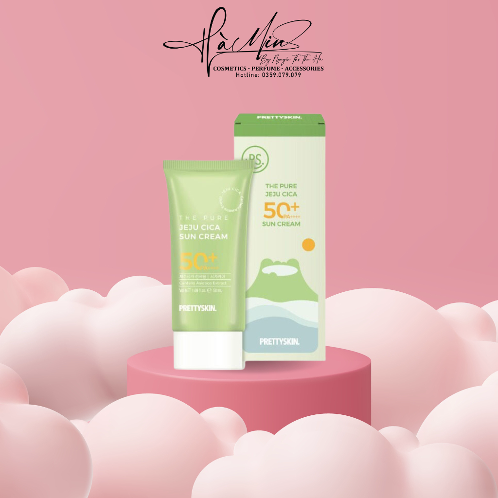 KEM CHONG NANG RAU MA PRETY SKIN HAN QUOC THE PURE JEJU CICA SUN CREAM 50ML DANH CHO DA MUN- NHAY CAM