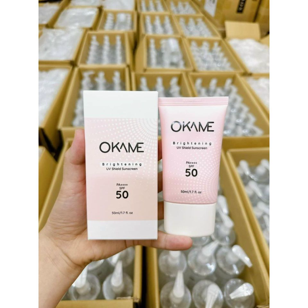 KEM CHONG NANG TONEUP- QUANG PHO RONG OKAME BRIGHTENING UV SHIELD PA- SPF 50 50ML