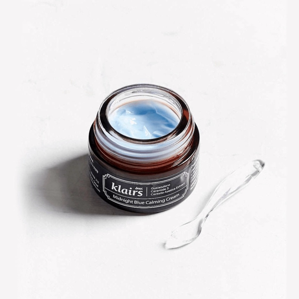 Kem Dưỡng Ẩm Làm Dịu Da Ban Đêm Klairs Midnight Blue Calming Cream 30ml sản Phẩm Chính  hãng 