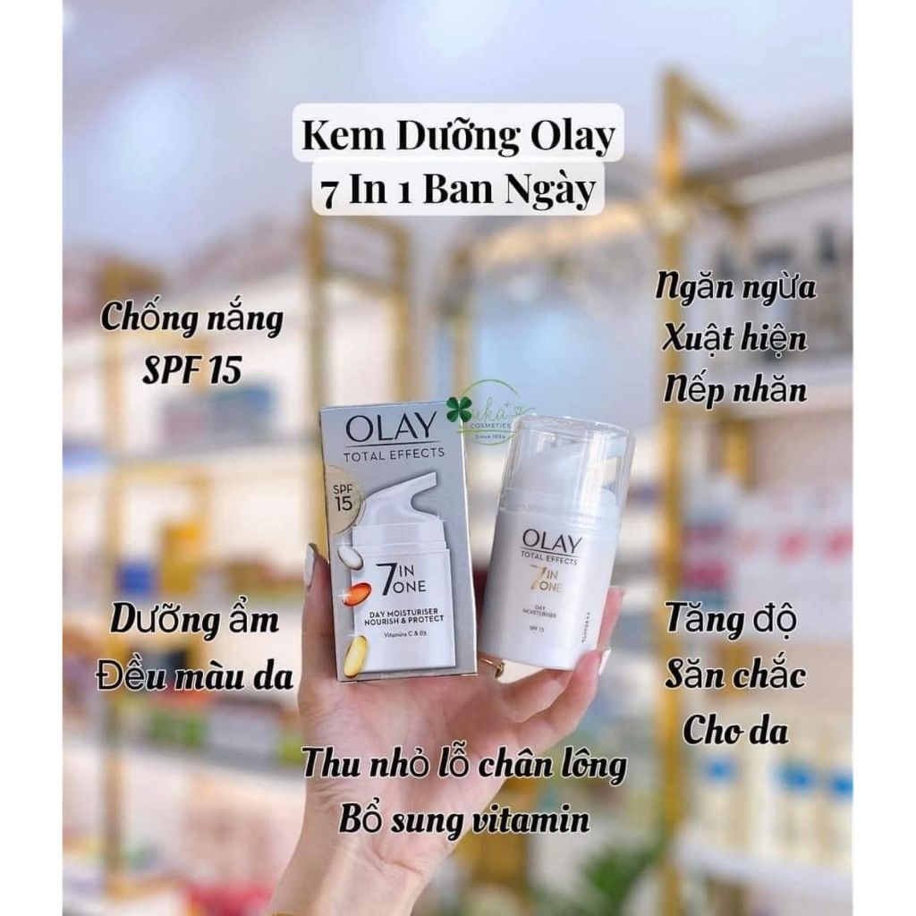 KEM DUONG OLAY TOTAL EFFECTS 7 IN ONE ANTI AGEING MOISTURISER 50ML