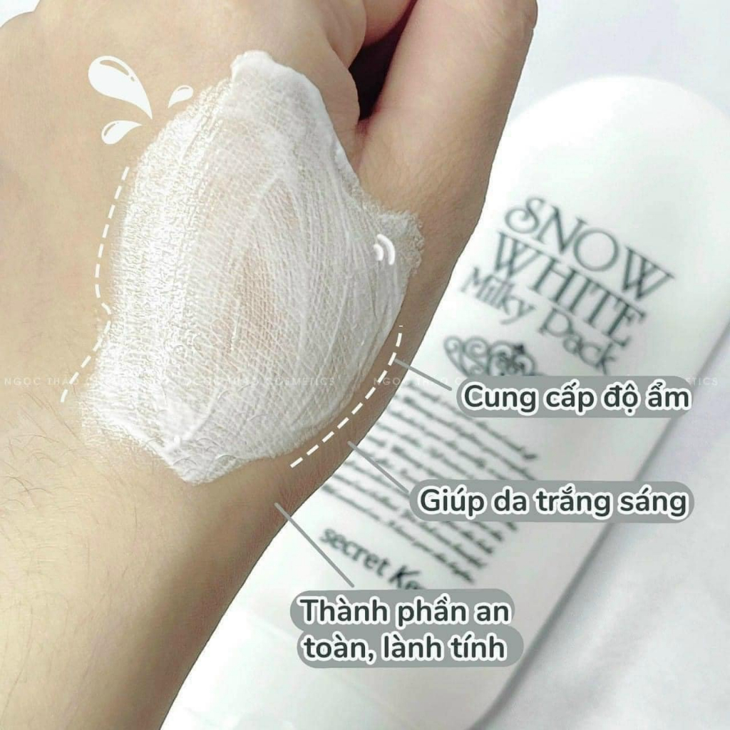 Kem Dưỡng Ủ Trắng Secret Key Body Snow White Milky Pack 200g