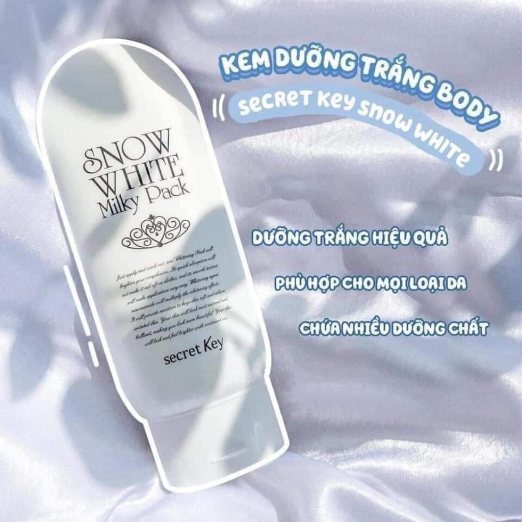 Kem Dưỡng Ủ Trắng Secret Key Body Snow White Milky Pack 200g
