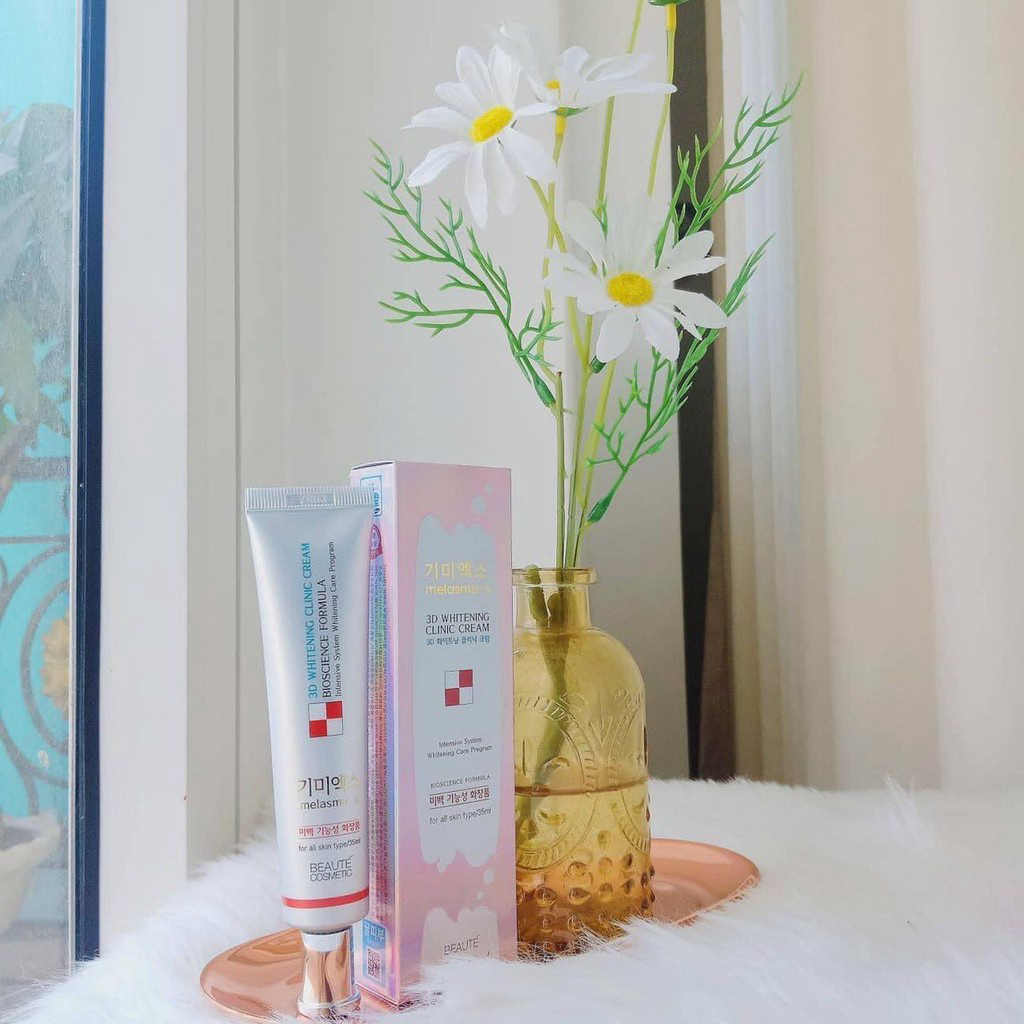 KEM LAM MO THAM NAM VA TAN NHANG MELASMA-X 3D WHITENING CLINIC CREAM 35ML HANG CHINH HANG