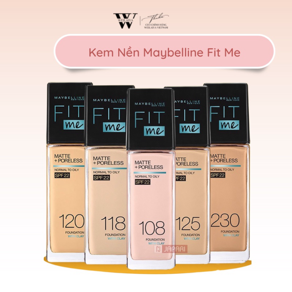Kem Nền Maybelline Fit Me - Kem Nền BB Cream Kiềm Dầu Lâu Trôi Maybeline - Đồ Trang Điểm Makeup Da Dầu Mụn Khô