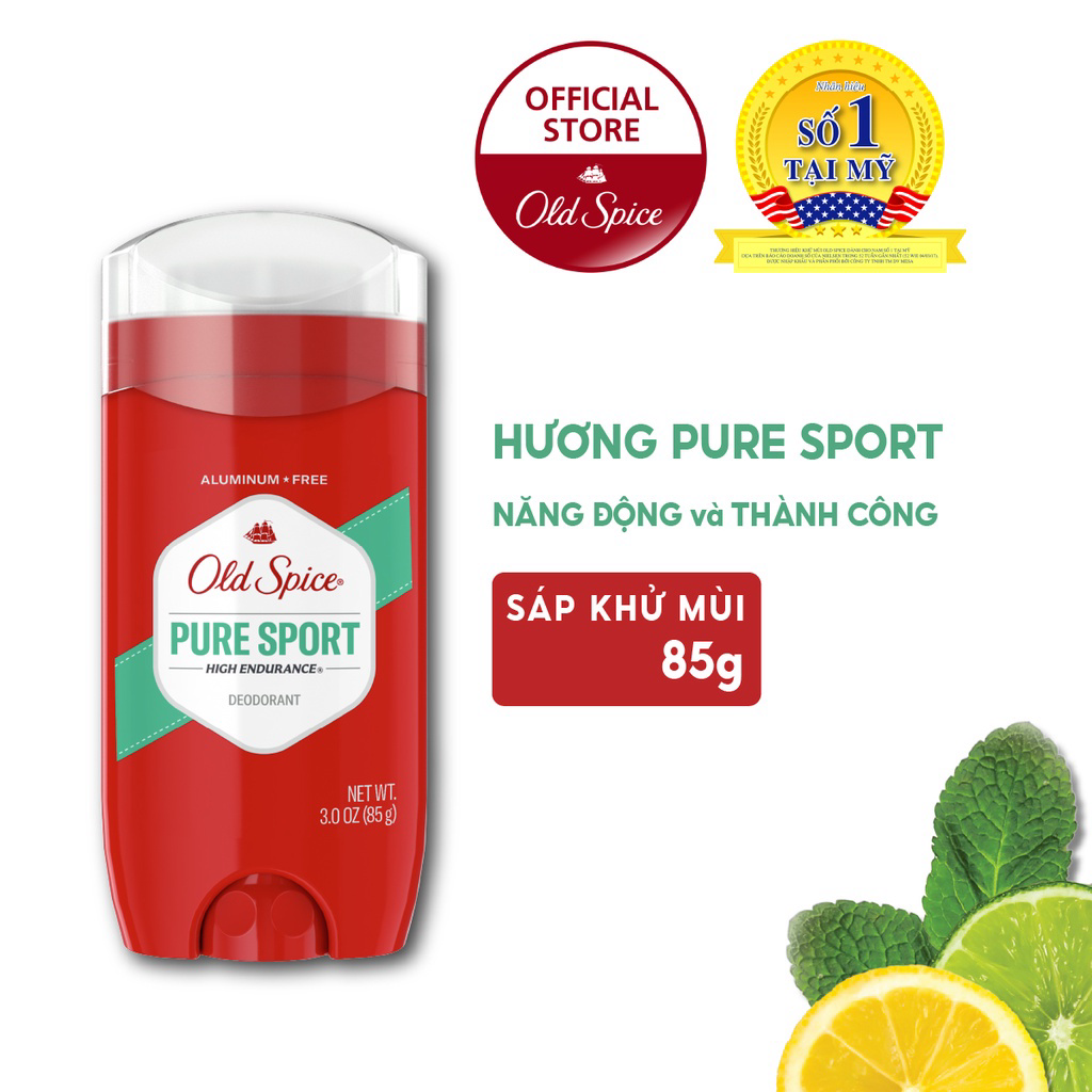 LAN KHU MUI OLD SPICE PURE SPORT - FRESH - ORIGINAL- LAN NACH NAM NU KHU MUI MO HOI HIEU QUA - HAMINCOSMETIC