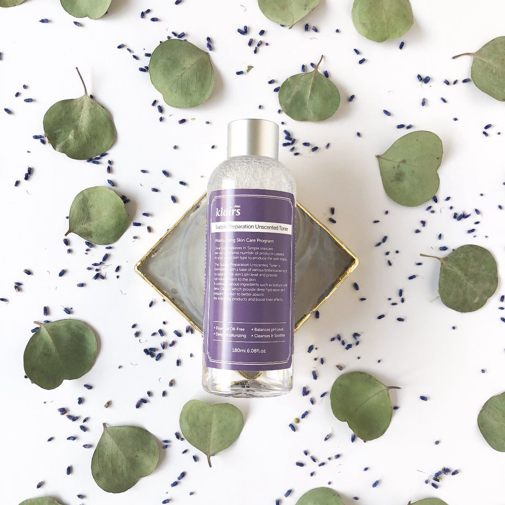 Nước Hoa Hồng Klairs Supple Preparation Unscented Toner 180ml