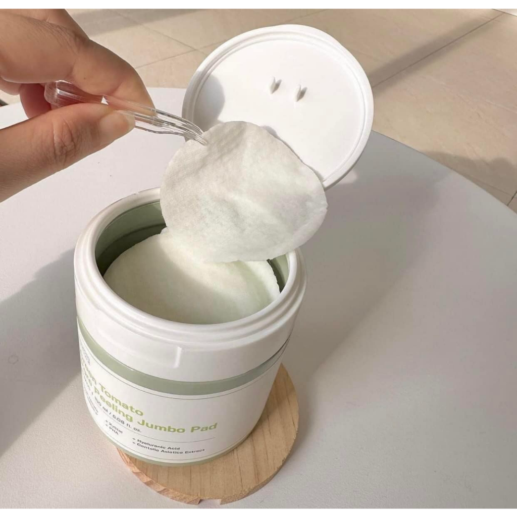Pad tẩy TBC Sungboon Editor Green Tomato Pore Peeling Jumbo 60 Pads