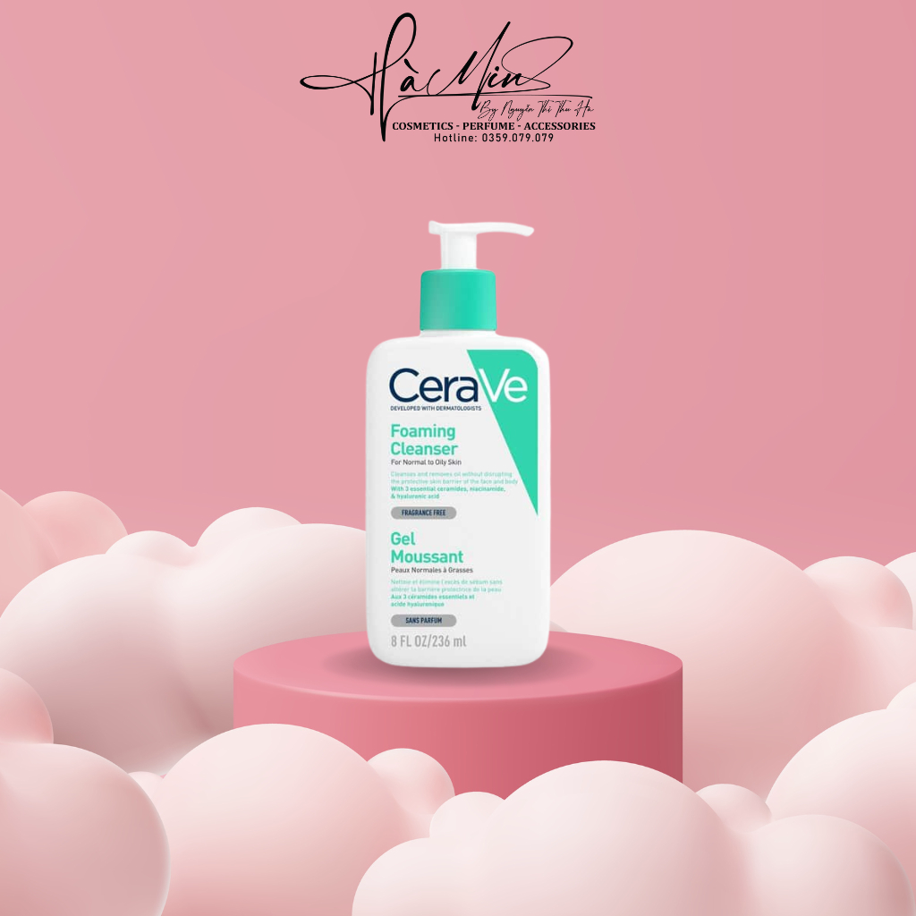 Sữa Rửa Mặt Cerave Dành Cho Da Thường Và Da Dầu Cerave Foaming Facial Cleanser 236ml