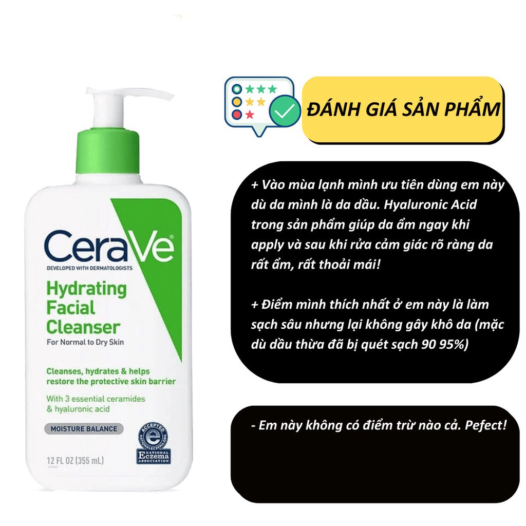 Sữa Rửa Mặt Cerave Dành Cho Da Thường Và Da Dầu Cerave Foaming Facial Cleanser 236ml