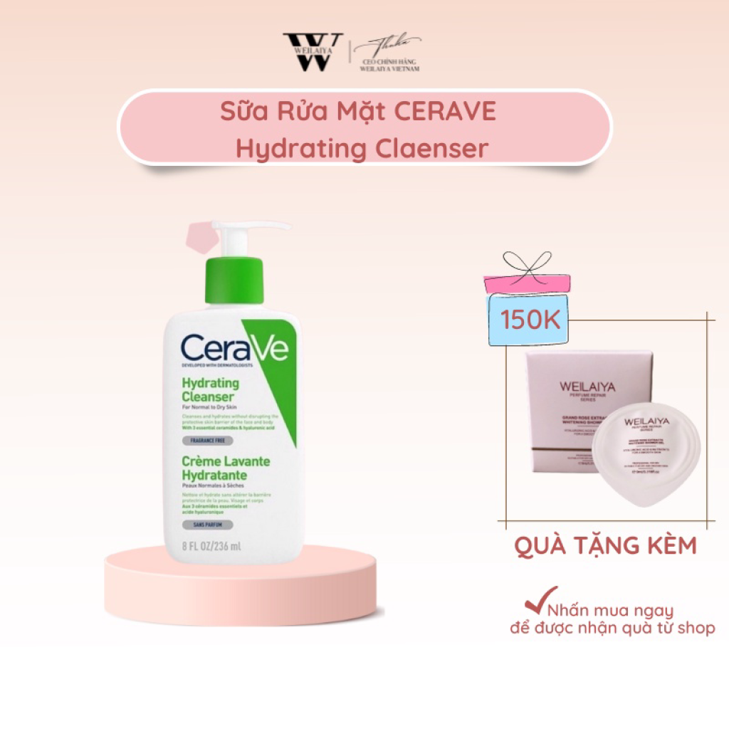 SUA RUA MAT CERAVE DIU NHE FOAMING FACIAL CLEANSER 236 ML