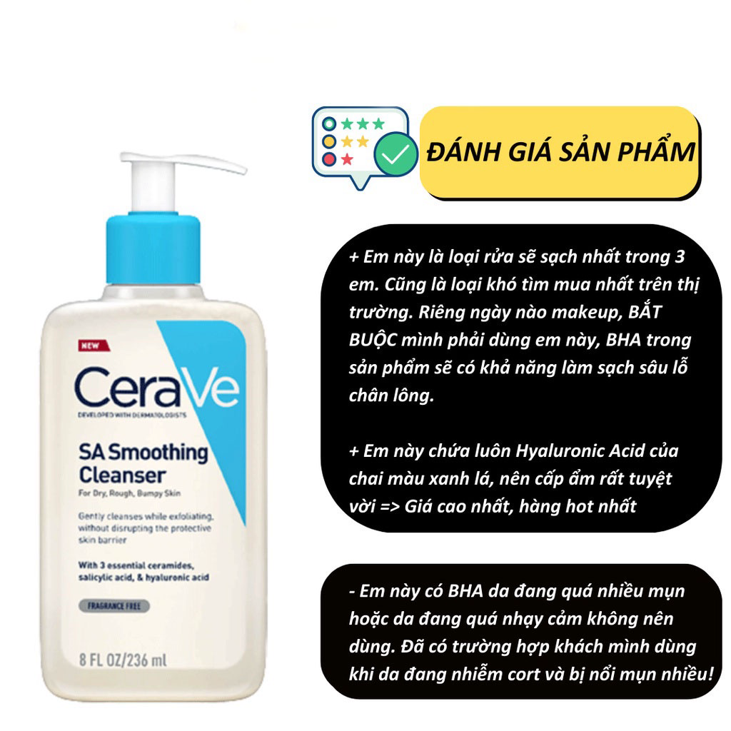 SUA RUA MAT CERAVE DIU NHE FOAMING FACIAL CLEANSER 236 ML