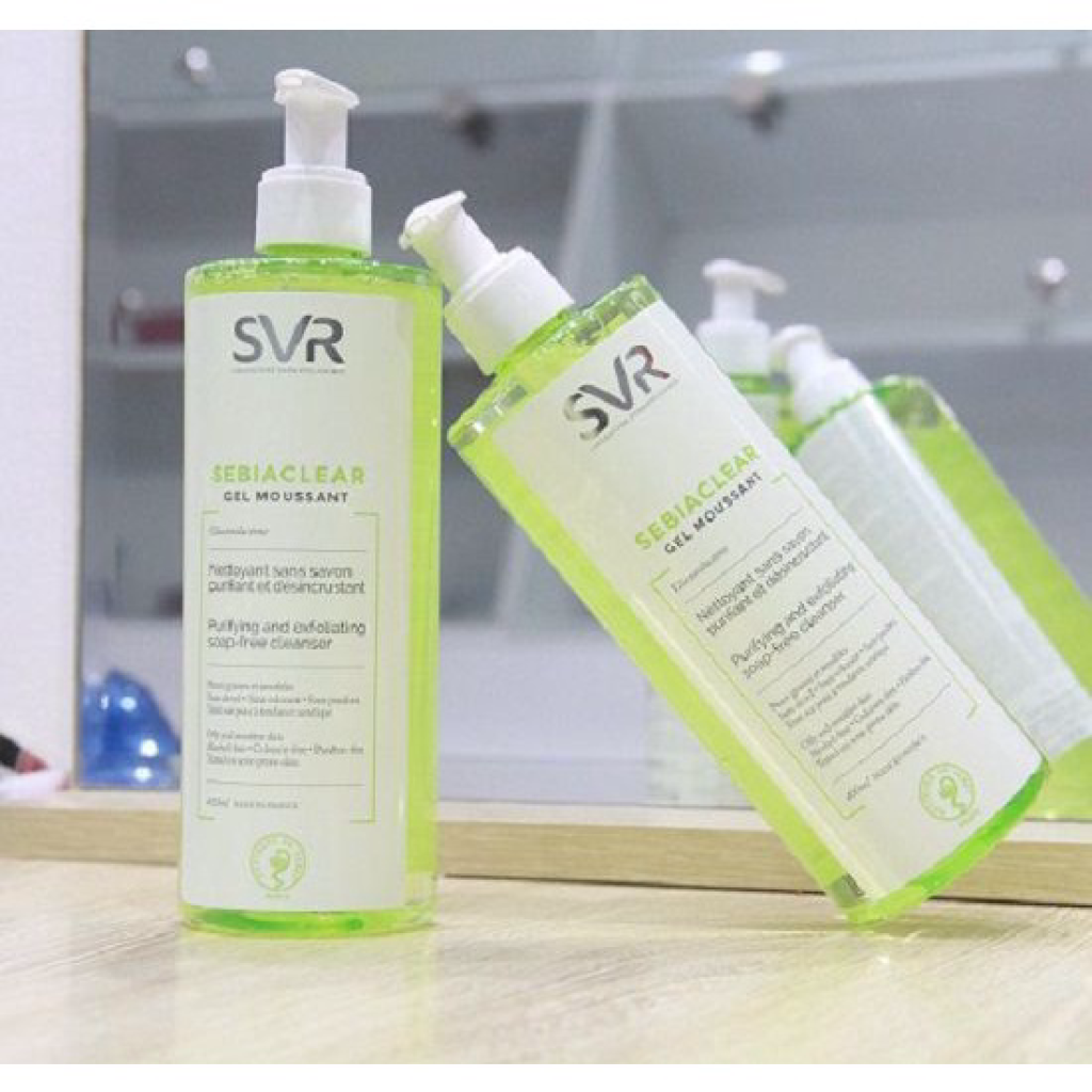 SUA RUA MAT SVR SEBIACLEAR GEL MOUSSANT 400ML GEL RUA MAT SVR CHO DA DAU M U N - DA NHAY CAM
