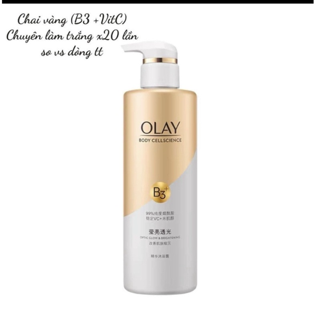 Sữa Tắm olay B3 Dưỡng Thể Trắng Da Dưỡng Ẩm Cho Làn Da Trắng Sáng Mịn Màng Hơn