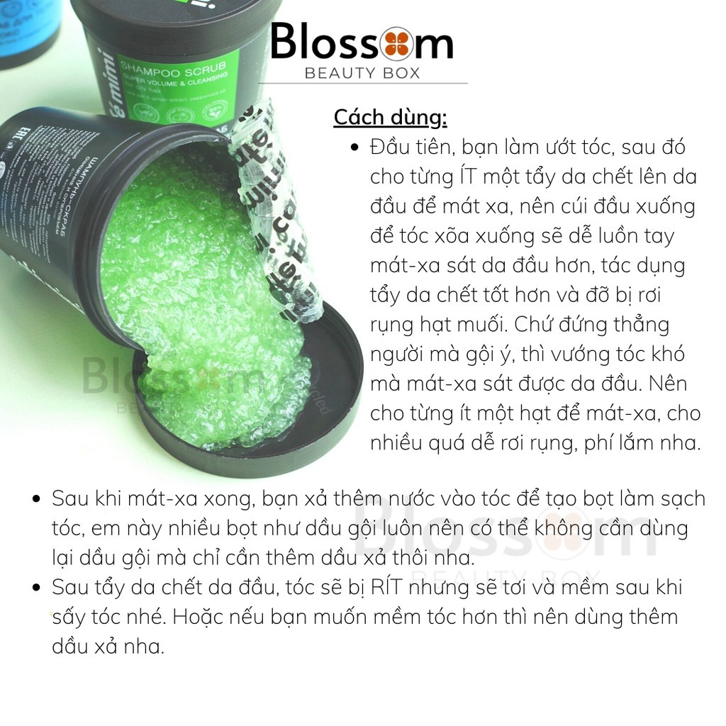 Cafe Mimi Shampoo Scrub Tẩy Da Chết Dành Riêng Cho Da Đầu - 330g Làm Sạch Sâu Ngừa Bết Tóc, Sạch Gàu