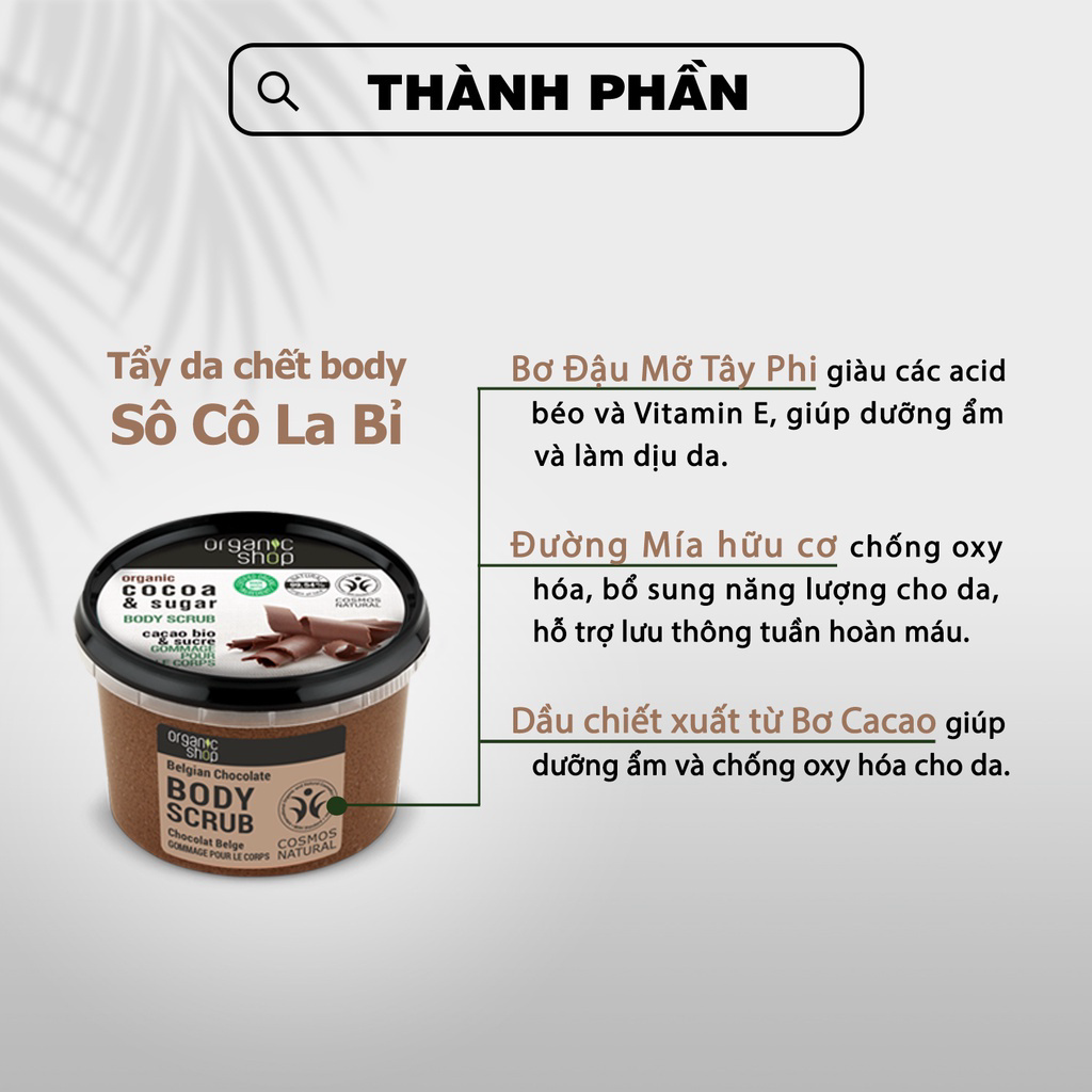 Tẩy Da Chết Toàn Thân Organic Coffee Sugar Body Scrub