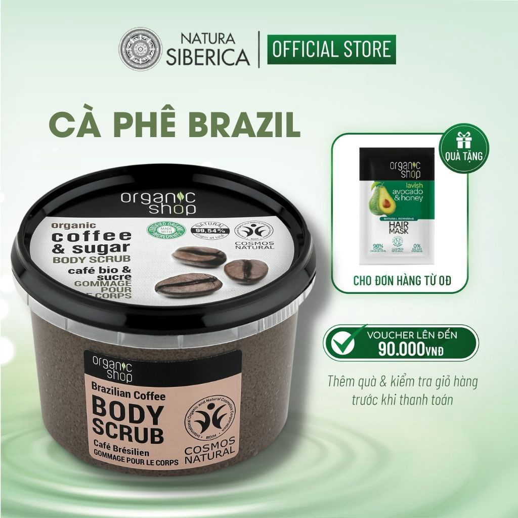 Tẩy Da Chết Toàn Thân Organic Coffee Sugar Body Scrub
