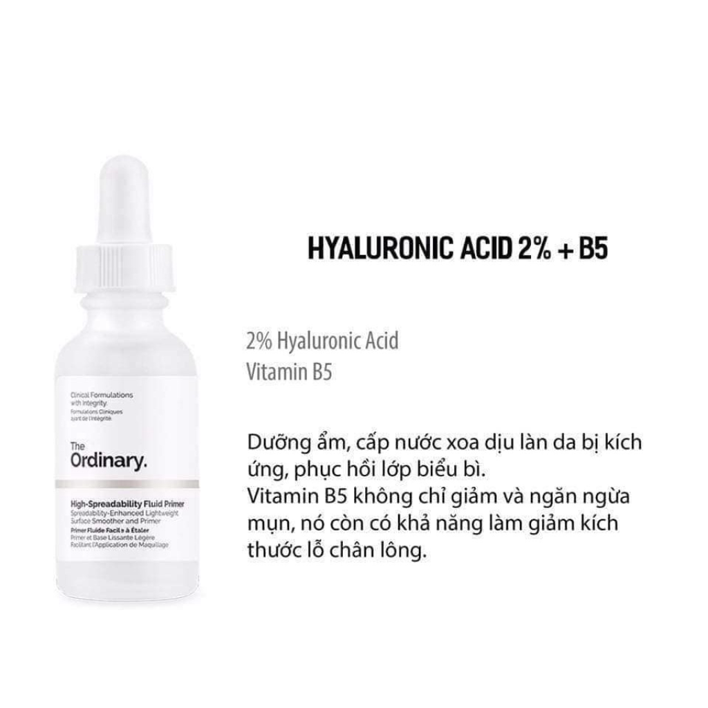The Ordinary Hyaluronic Acid 2 B5 30ml Tinh Chất Phục Hồi Và Dưỡng Ẩm Sâu
