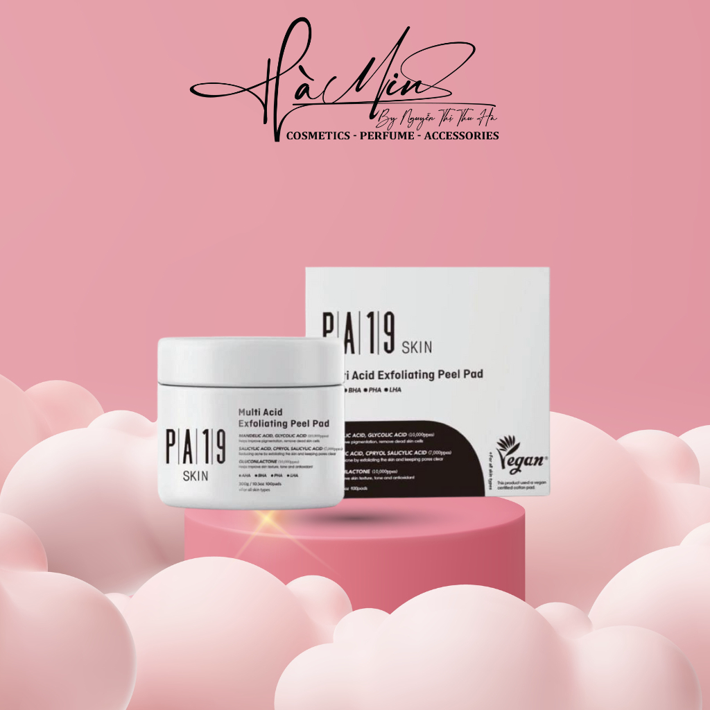 Toner Pad Pa19 Dưỡng Ẩm Se Khít Lỗ Chân Lông Mờ Thâm 100pad