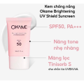 KEM CHONG NANG TONEUP- QUANG PHO RONG OKAME BRIGHTENING UV SHIELD PA- SPF 50 50ML