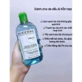 NUOC TAY TRANG BIODERMA CREALINE H2O NAP NHAN NAP NHAN XANH DANH CHO DA DAU- MUN 500ML